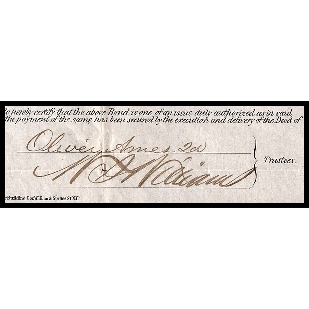 Oliver Ames Jr. Signature