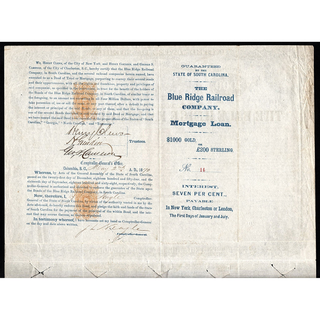 The Blue Ridge Railroad Company