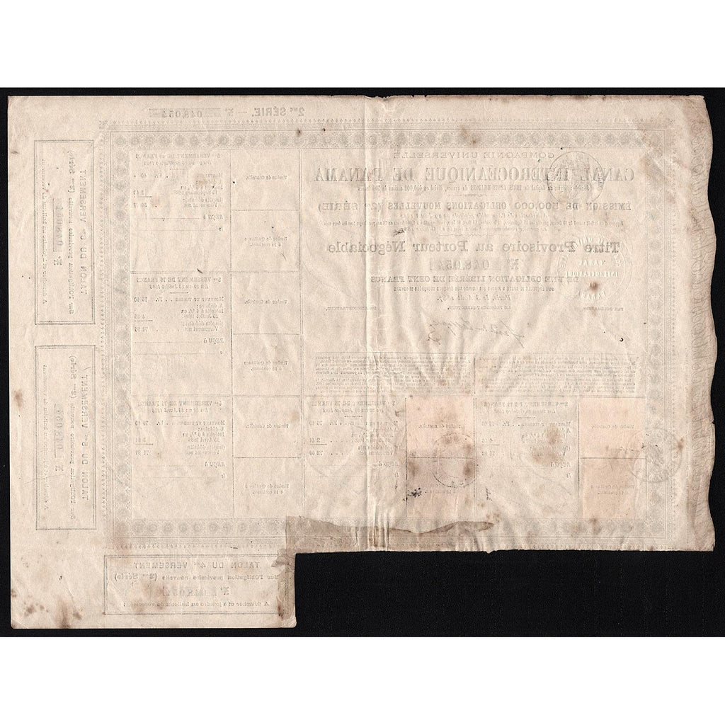 Compagnie Universelle de Canal Interoceanique de Panama - Panama Canal