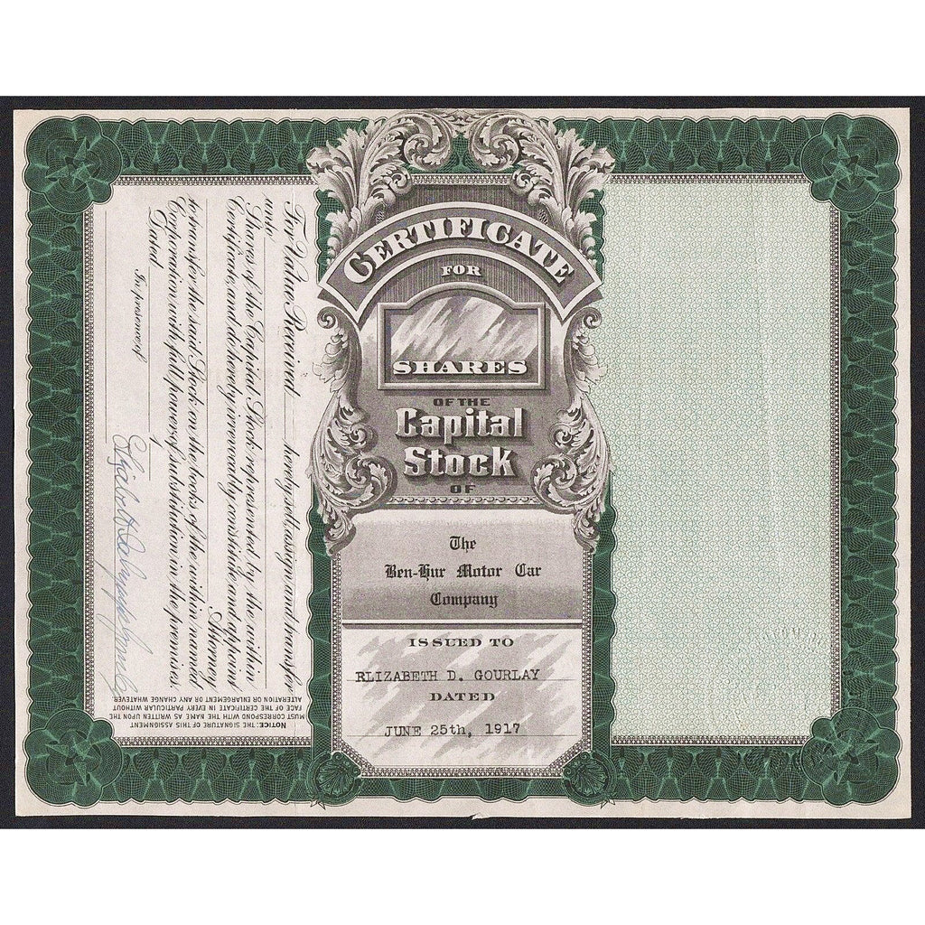 The Ben-Hur Motor Car Company