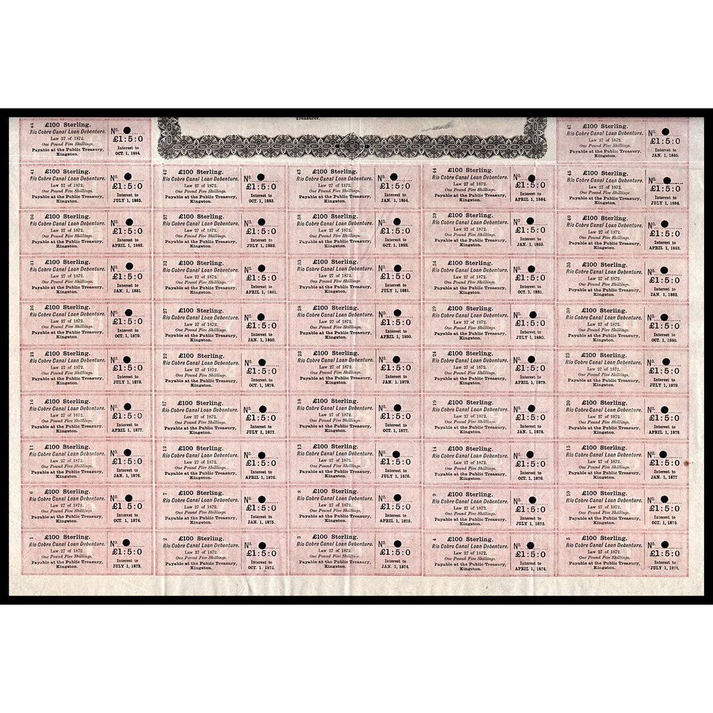 Rio Cobre Canal Loan Debenture (Jamaica)