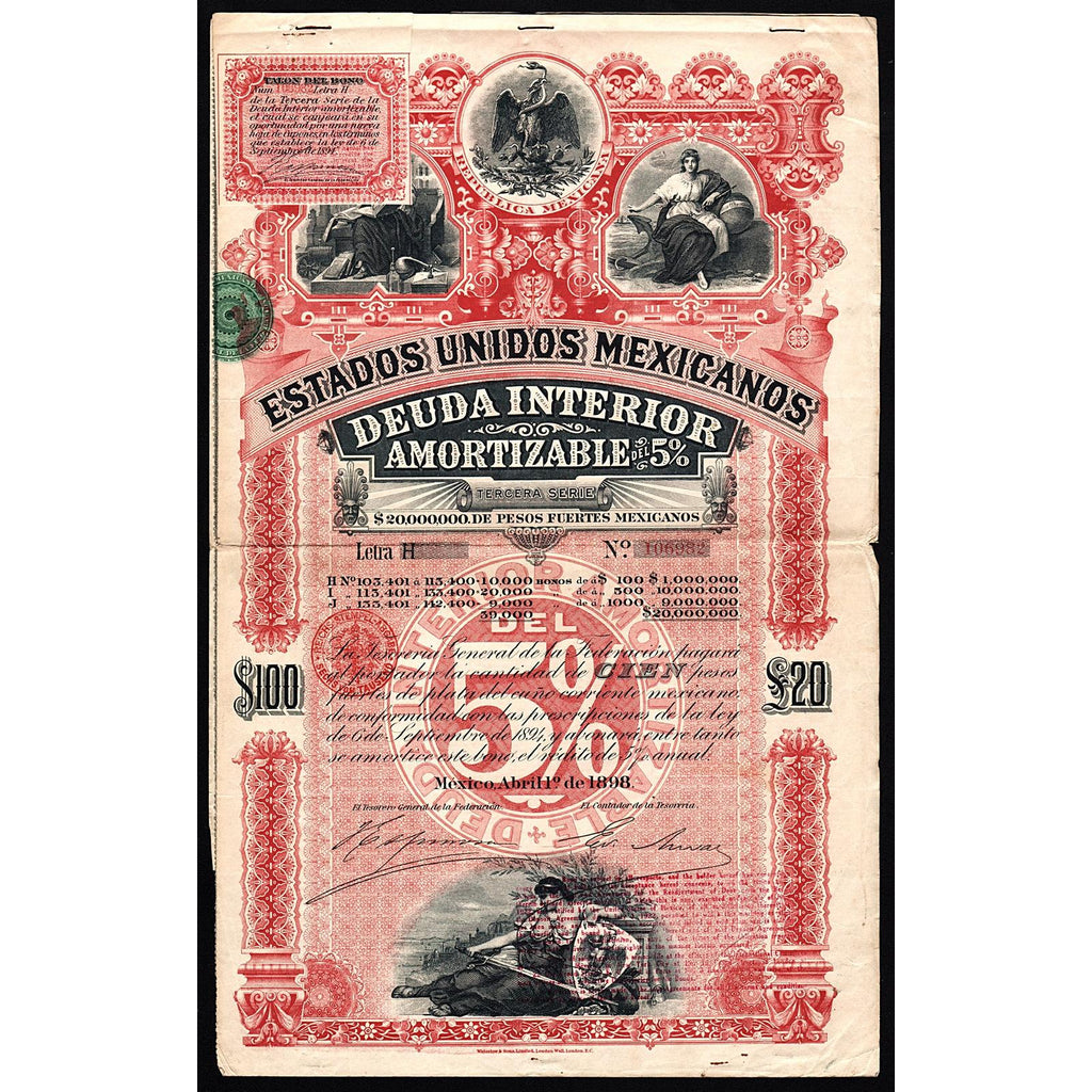 Estados Unidos Mexicanos, Deuda Interior $100