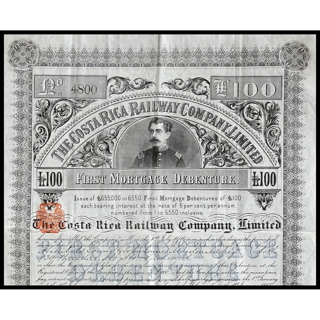 The Costa Rica Railway Company, Limited 1888 First Mortgage Debenture
