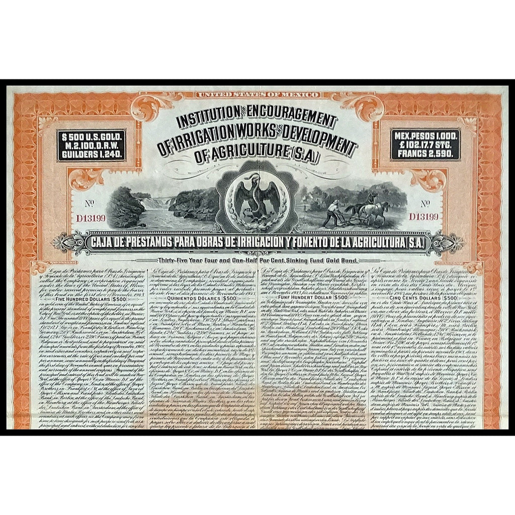 Institution for Encouragement of Irrigation Works and Development of Agriculture