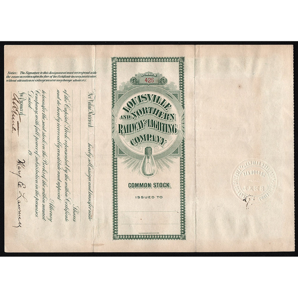 Louisville and Northern Railway and Lighting Company (Samuel Insull)