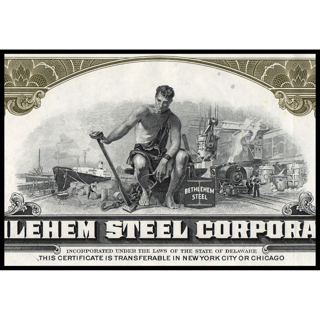 Bethlehem Steel Corporation Stock Certificate