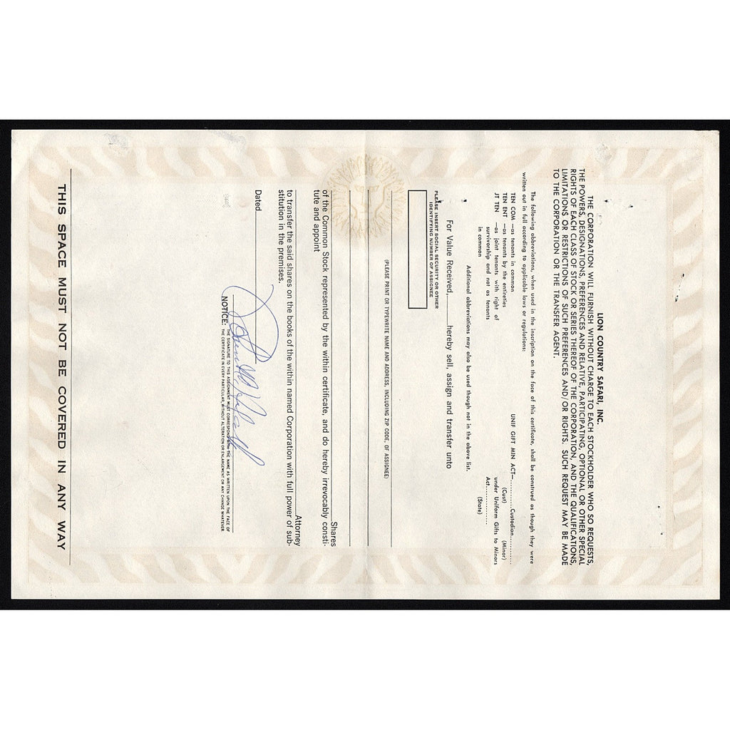 Lion Country Safari, Inc.