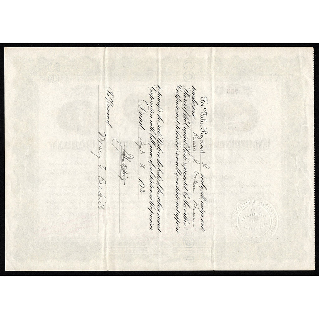 California-Hawaiian Development Company (issued)