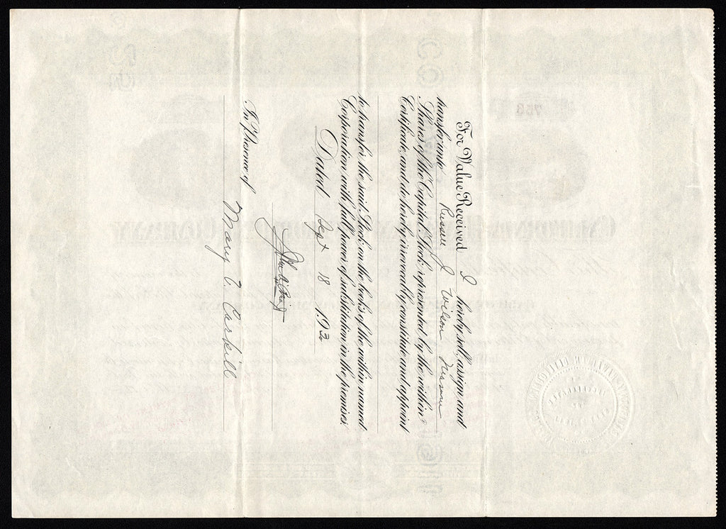 California-Hawaiian Development Company (issued)
