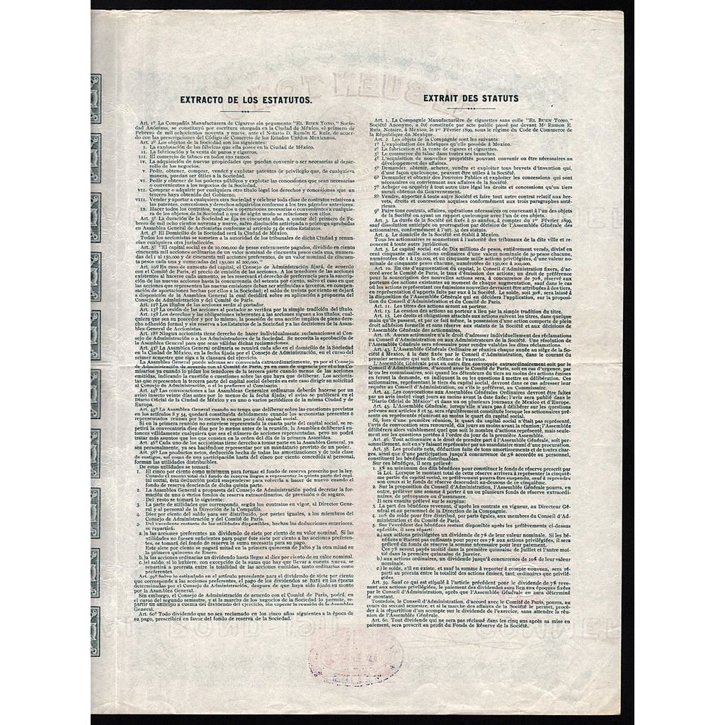 El Buen Tono (Mexican Cigar Manufacturer)