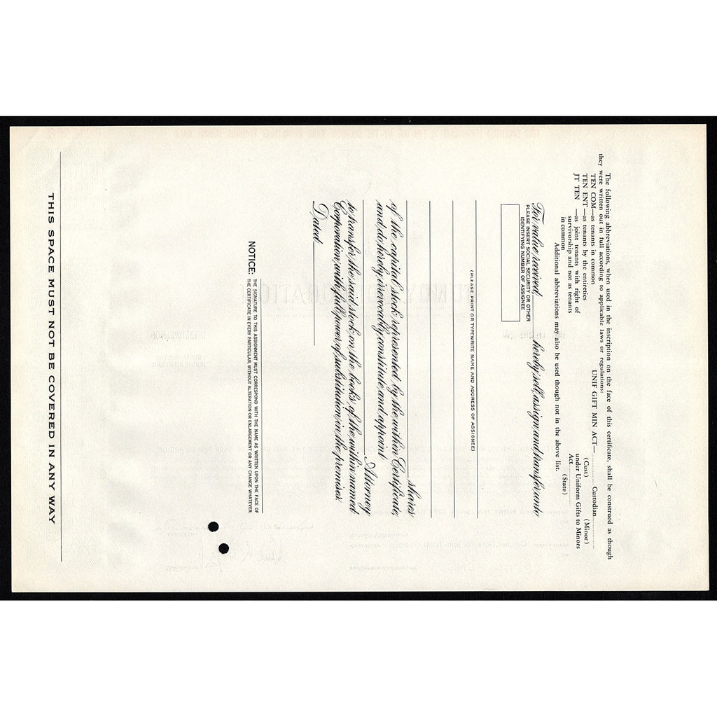 Bundy Corporation (Specimen)