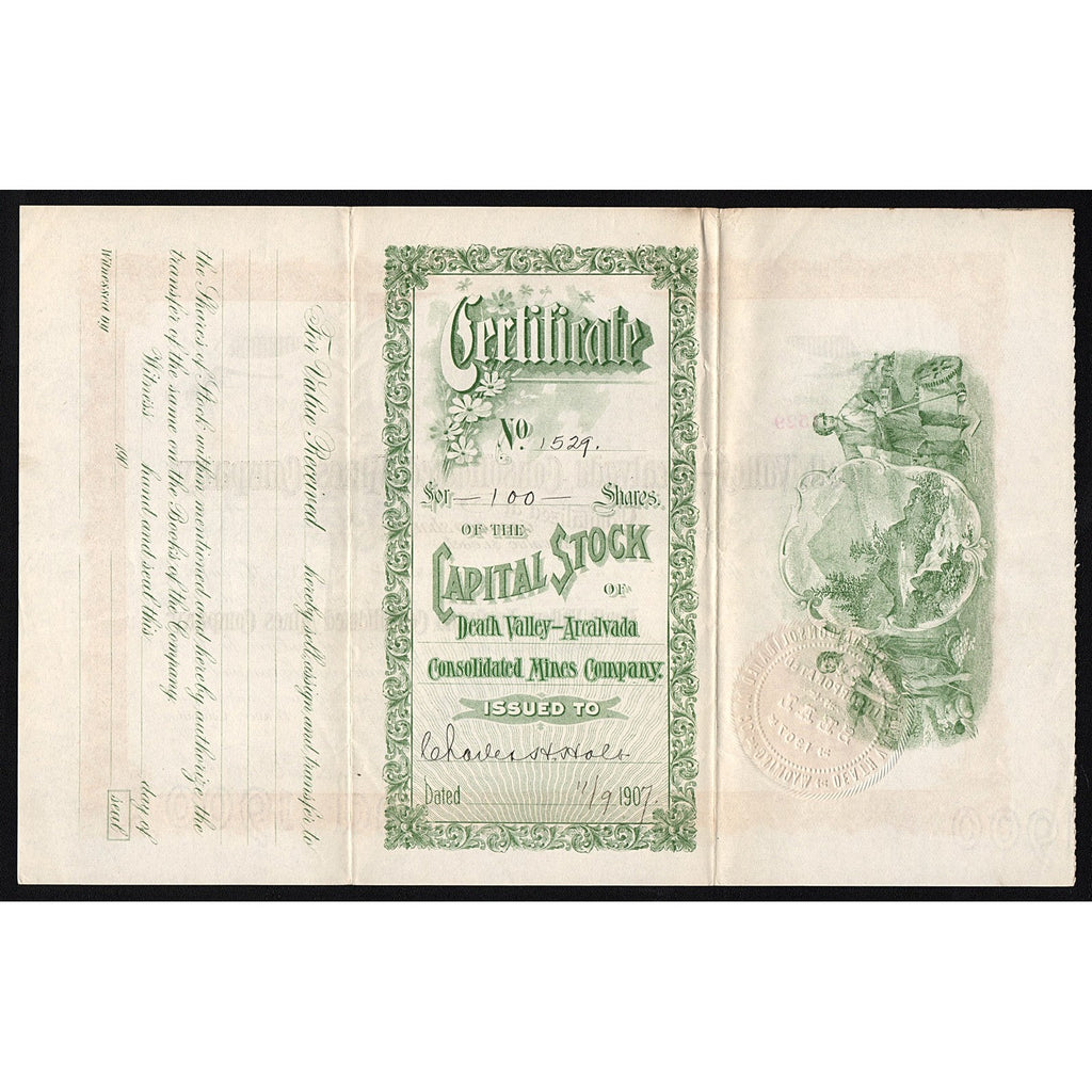 Death Valley-Arcalvada Consolidated Mines Company