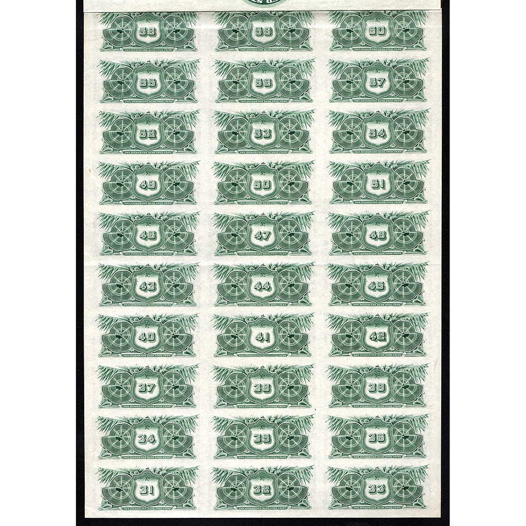 Comstock Tunnel Company $1000 (Theodore Sutro signature)