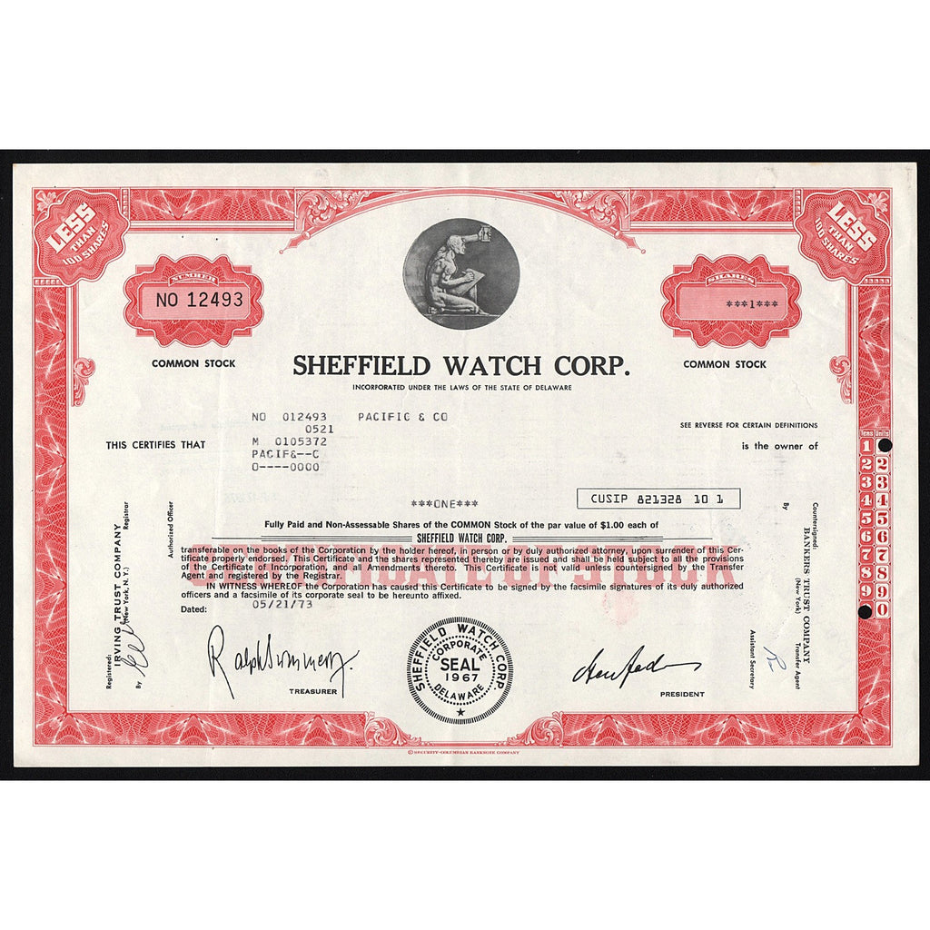 Sheffield Watch Corp.