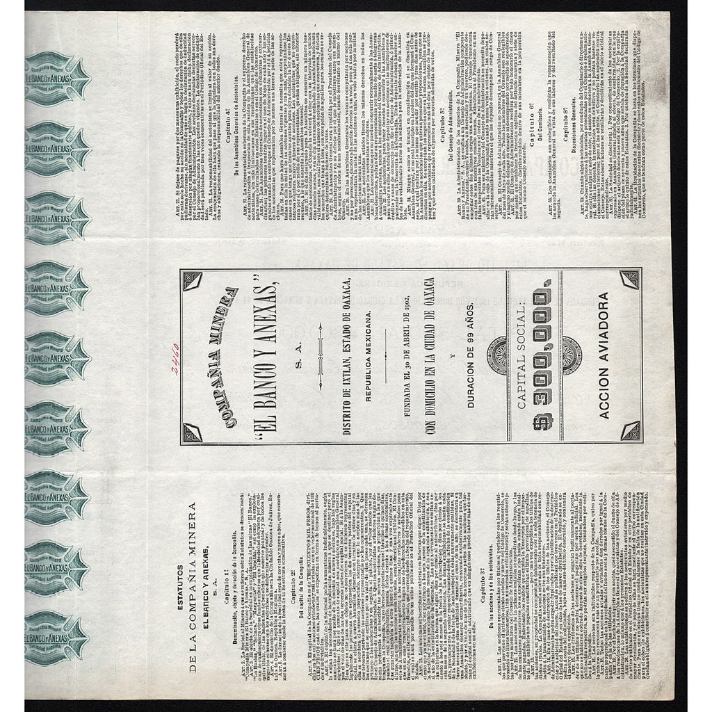 Compania Minera "El Banco y Anexas", Sociedad Anonima
