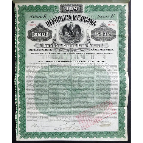 Republica Mexicana Bono de la Deuda Consolidada Exterior