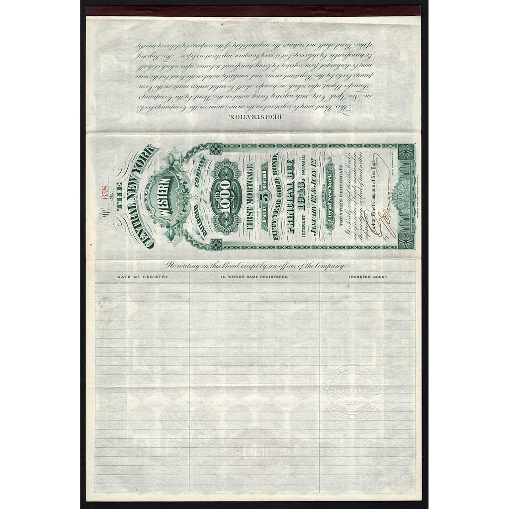 The Central New York and Western Railroad Company