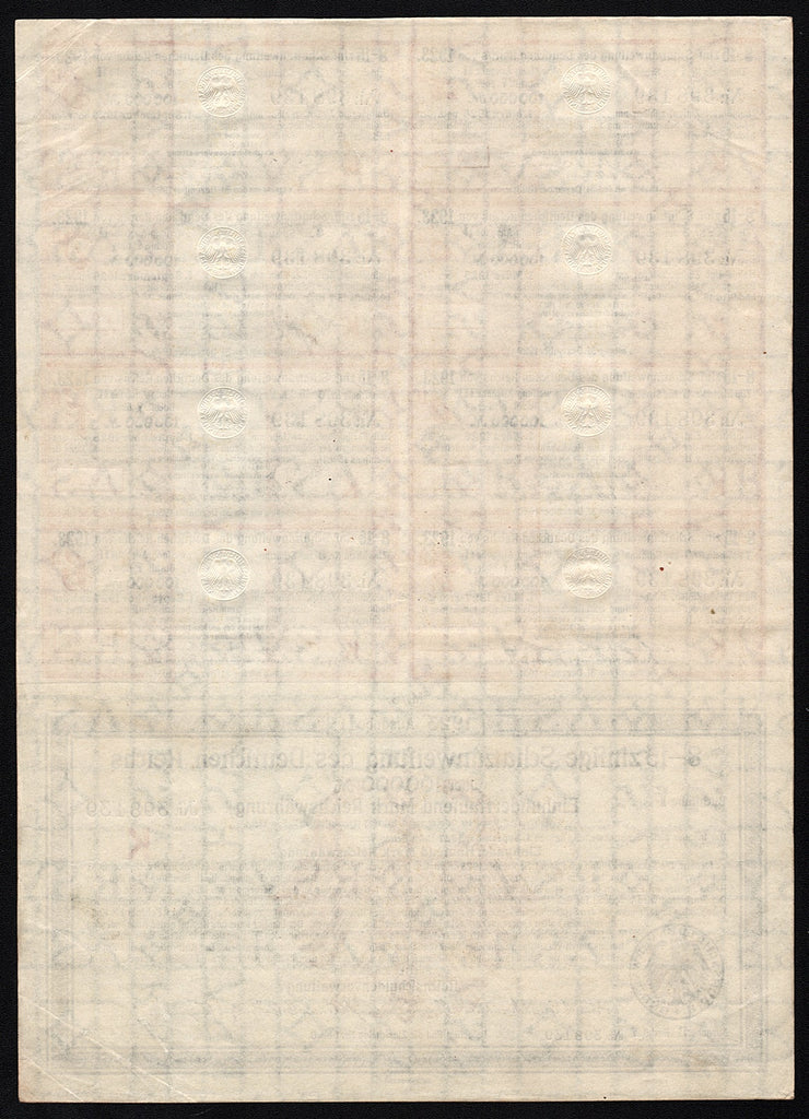 Schatzanweisung des Deutschen Reichs - 100,000 Mark Treasury Bond