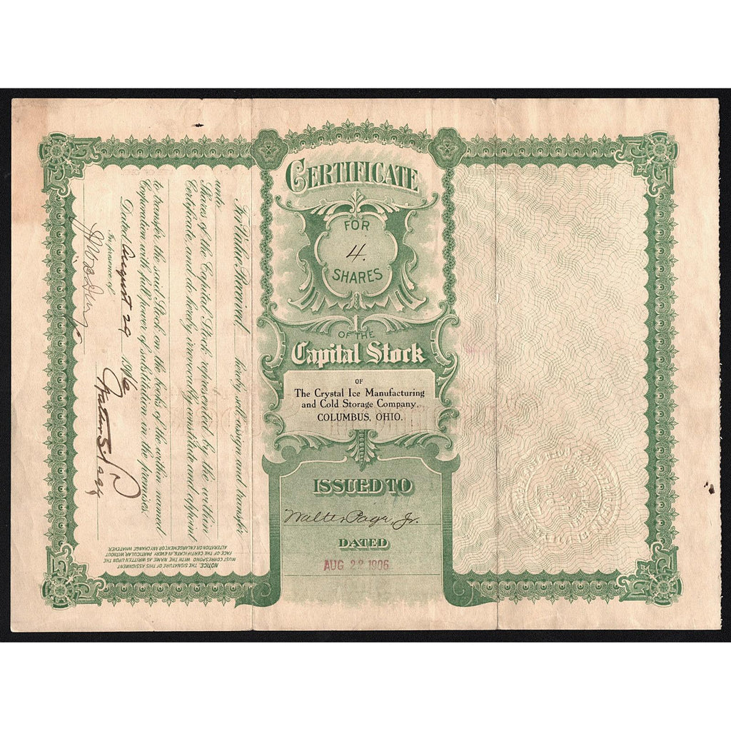 The Crystal Ice Manufacturing and Cold Storage Company