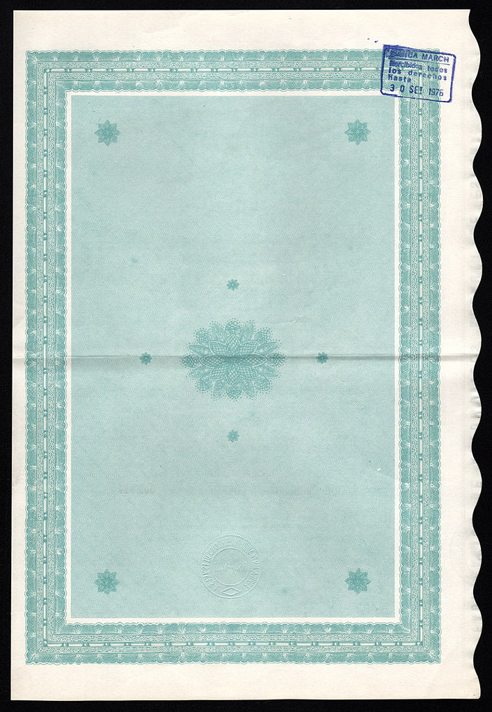 Hoja de Cupones Fabrication de Automoviles Renault de Espana S.A.