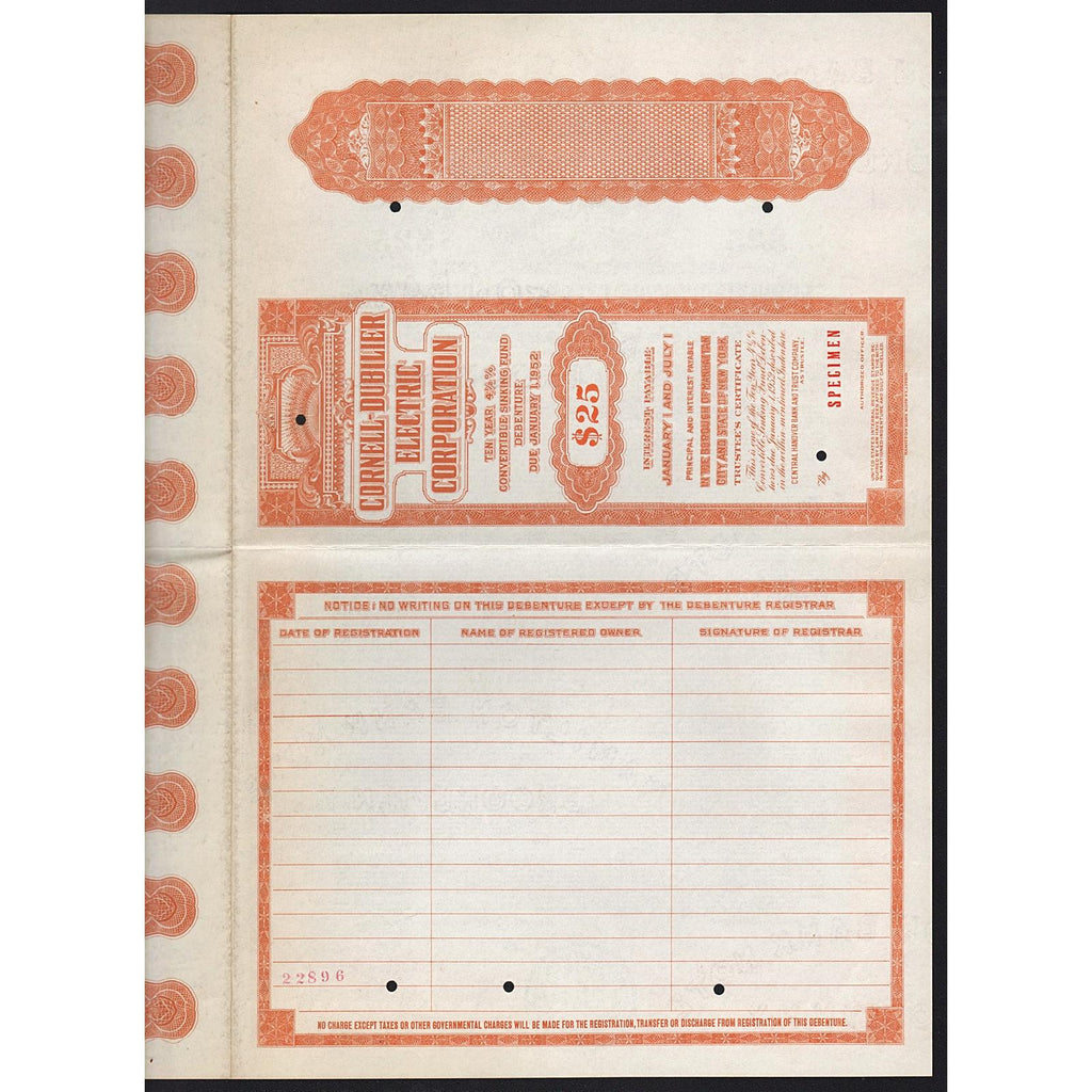 Cornell-Dubilier Electric Corporation (Specimen)