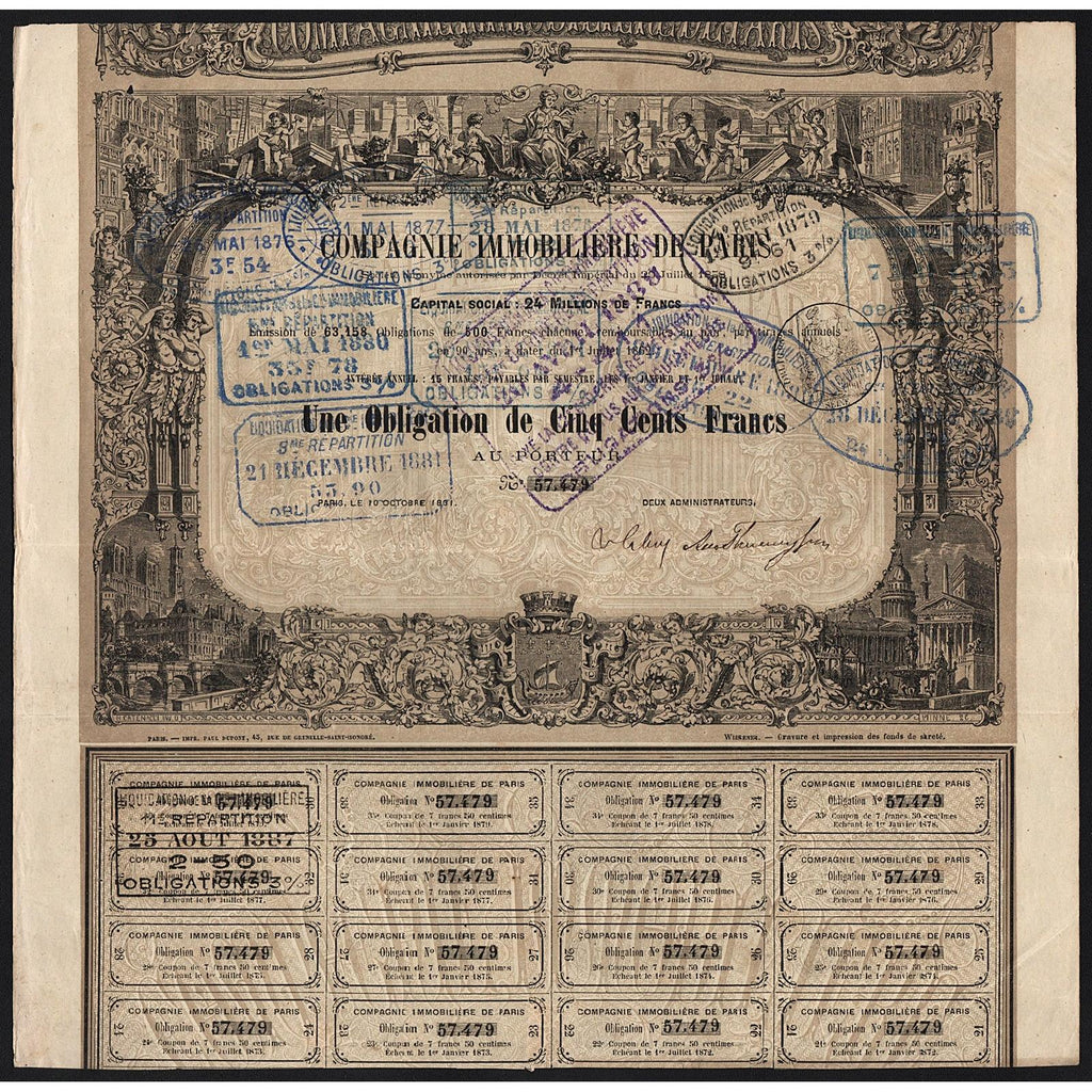 Compagnie Immobiliere de Paris 1862