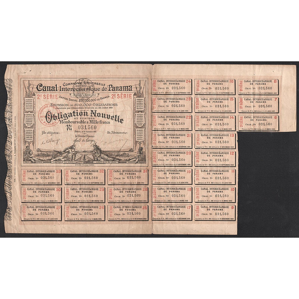 Panama Canal 2nd Series 1887