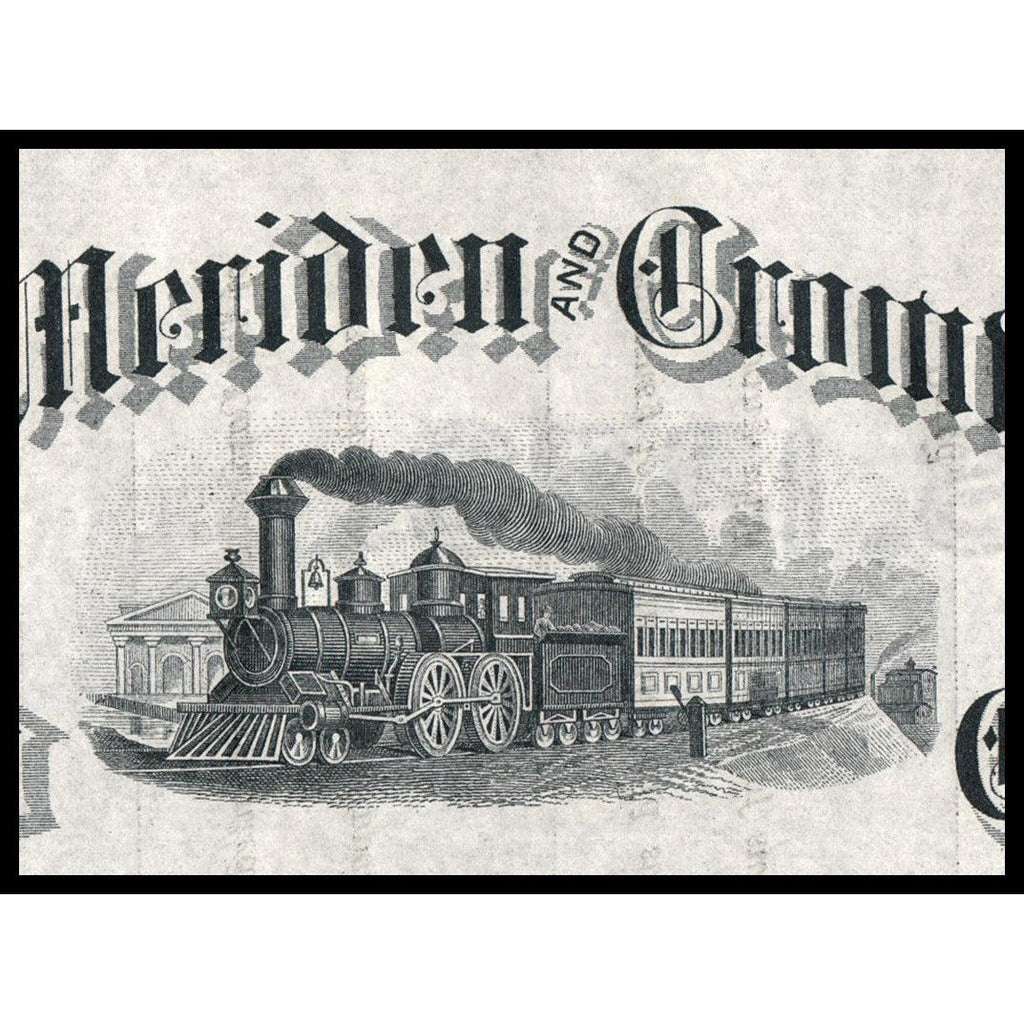 The Meriden and Cromwell Rail Road Company Connecticut Stock Certificate