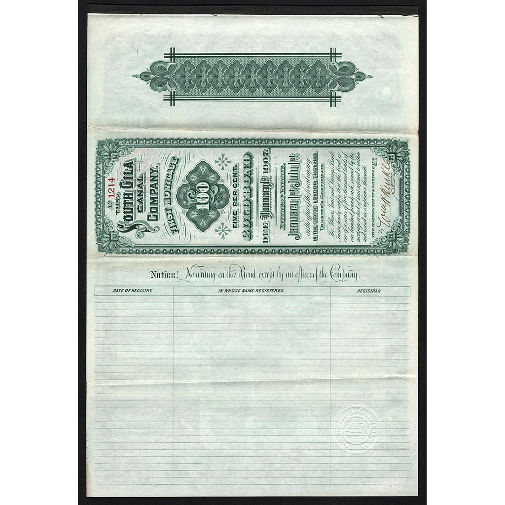 The South Gila Canal Company