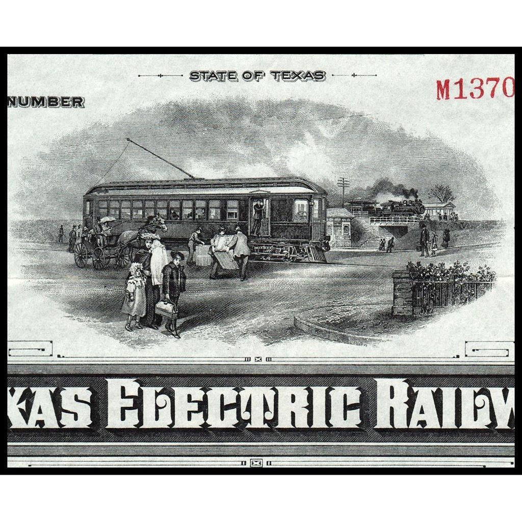 Texas Electric Railway 1917 Gold Bond