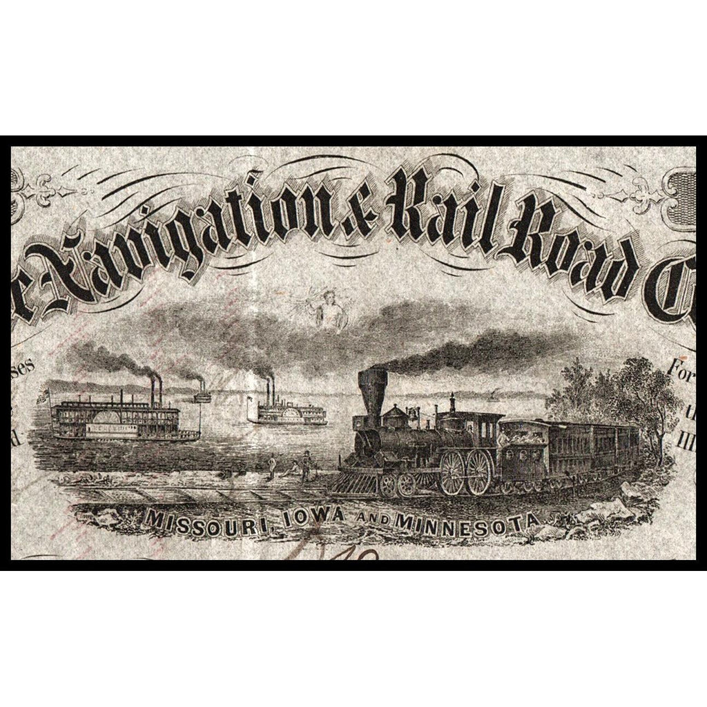 Demoine Navigation & Rail Road Company 1855