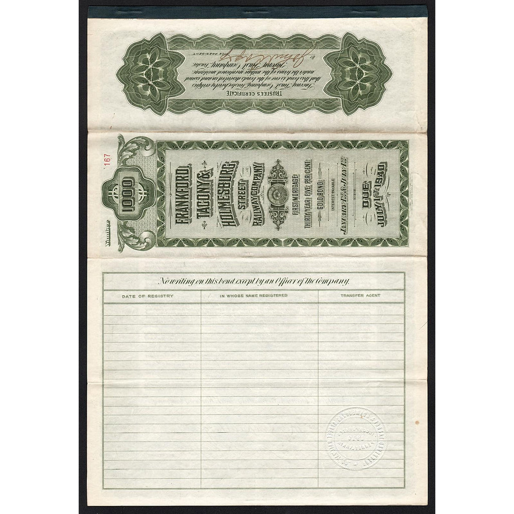 Frankford, Tacony & Holmesburg Street Railway Company