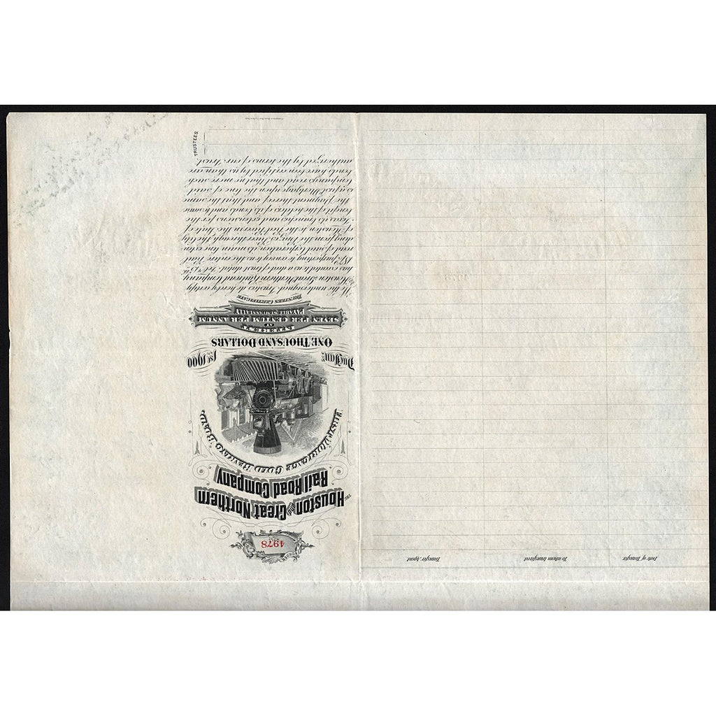 The Houston and Great Northern Railroad Co. of Texas