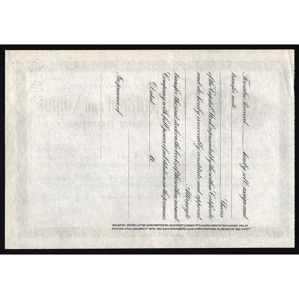 The Rutland and Noyan Railway Company