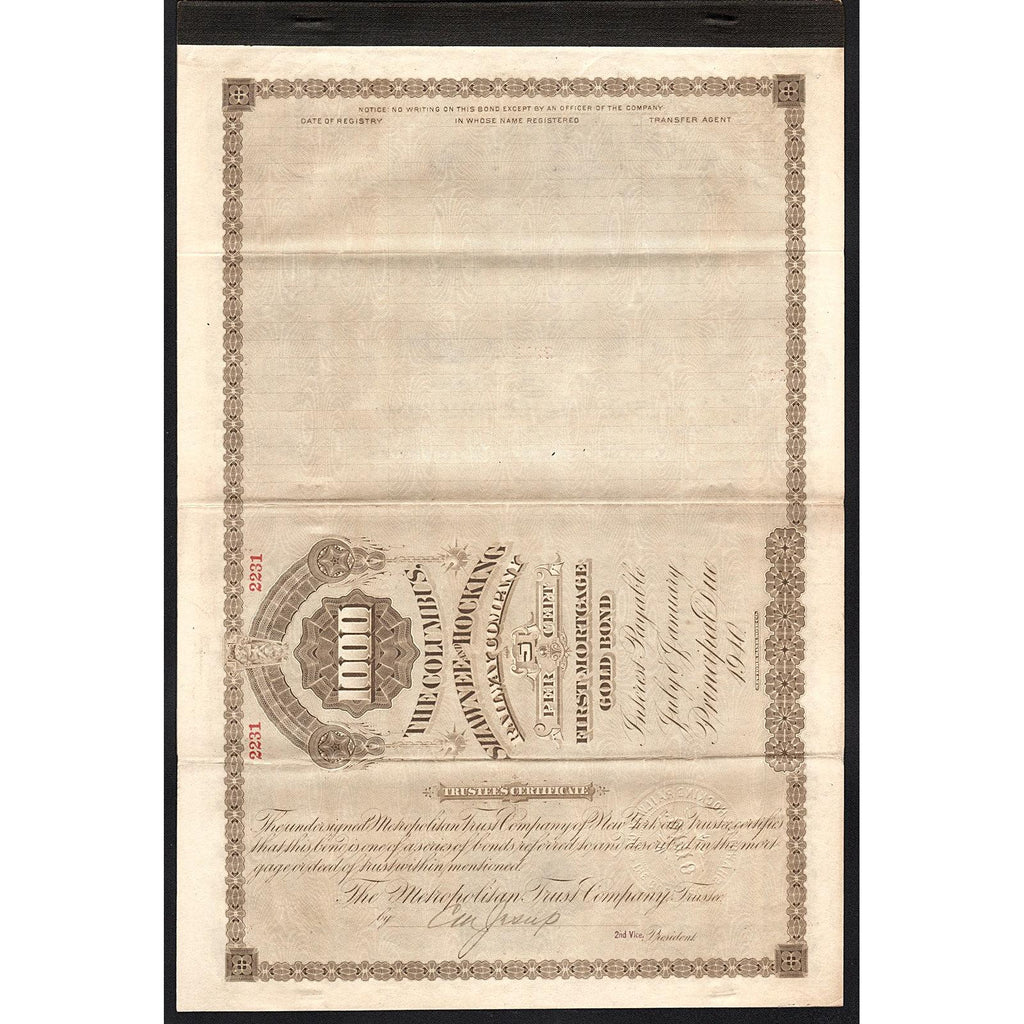 The Columbus, Shawnee and Hocking Railway Company