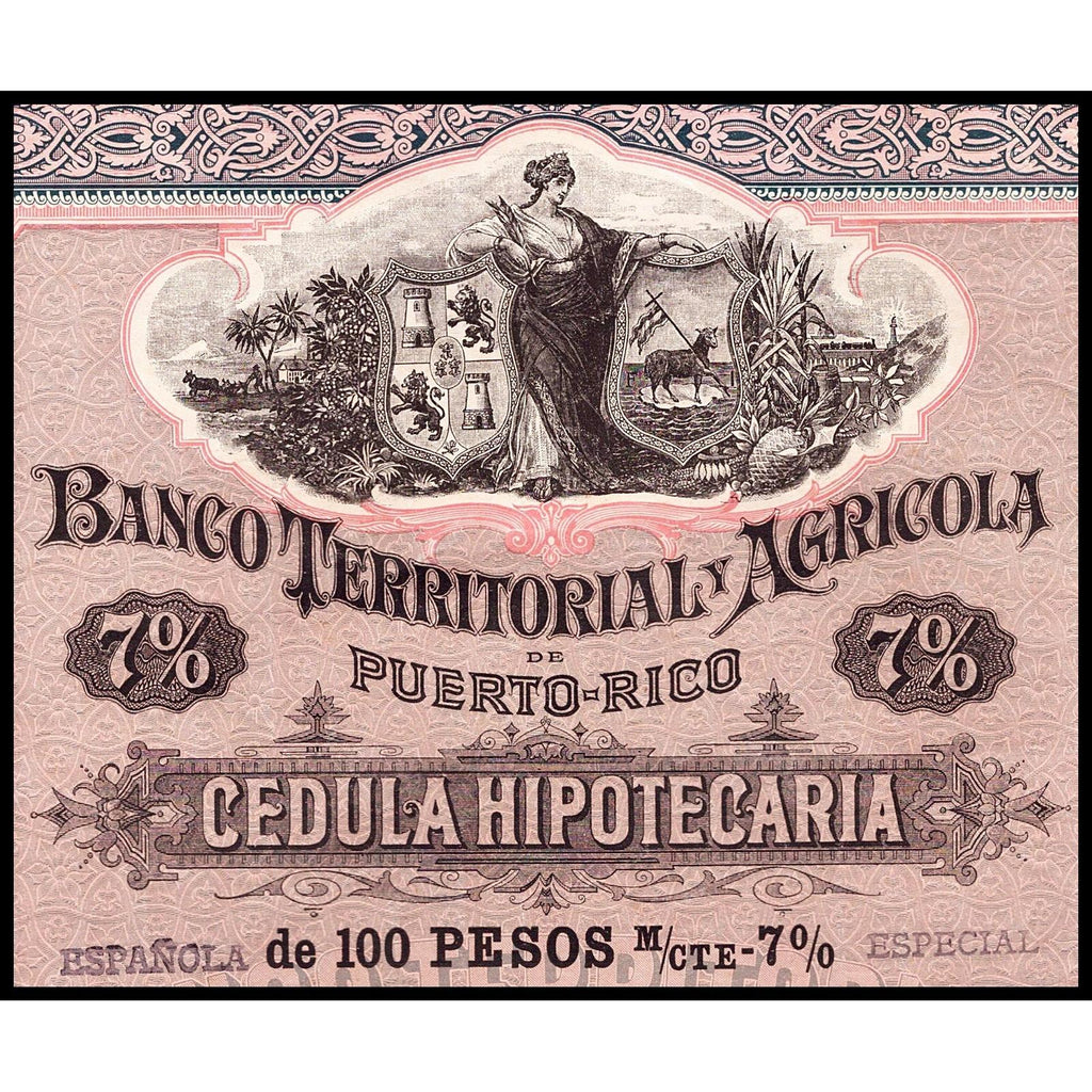 Banco Territorial y Agricola de Puerto-Rico 1895