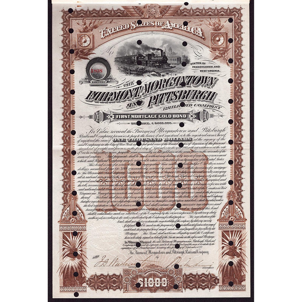 The Fairmont, Morgantown and Pittsburgh Railroad Company 1893