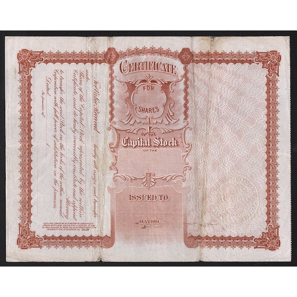 Fourteen Gold Mines Consolidated Co. Stock Certificate