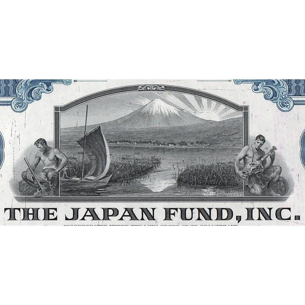 The Japan Fund, Inc. Stock Certificate