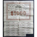 State of Nebraska, County of Seward, $1000 Refunding Bond Stock Certificate