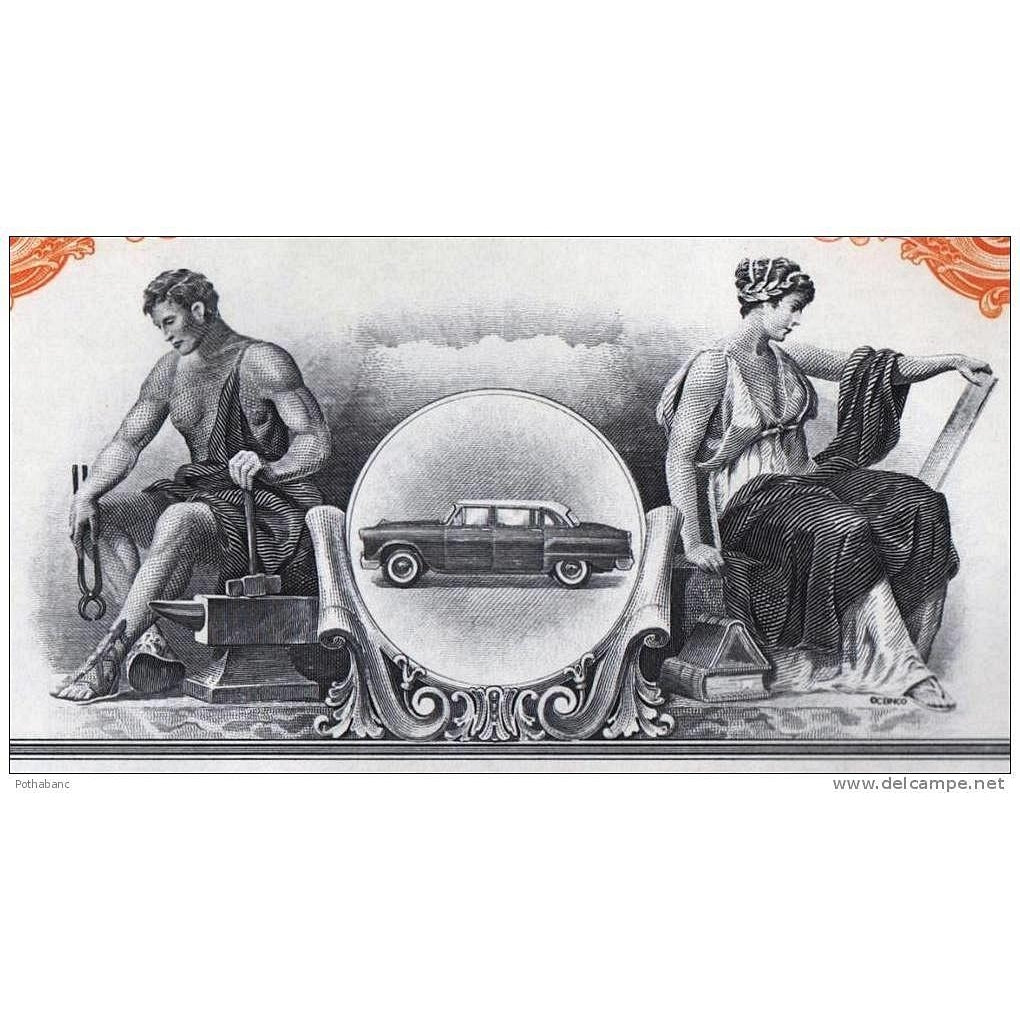 Checker Motors Corporation Stock Certificate