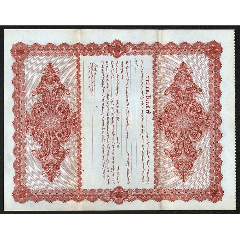 Queen Victoria Gold Mining Company 1897 Rossland British Columbia Canada Stock Certificate