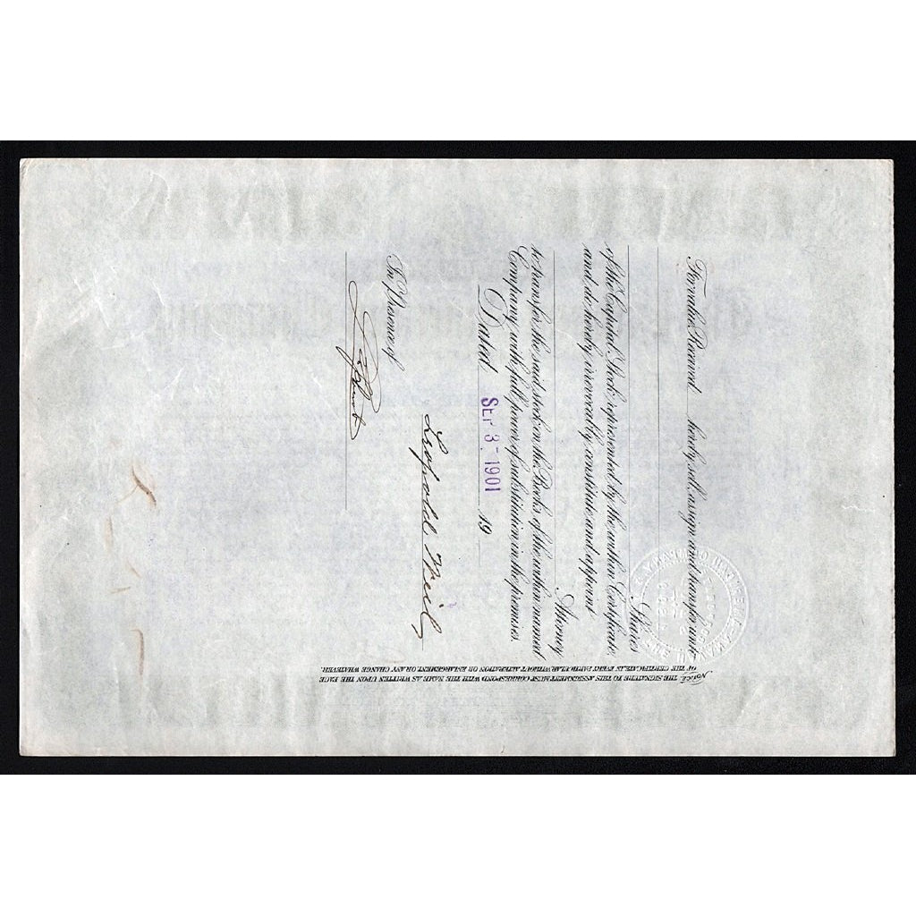 Havana-American Company 1901 Cuba, New Jersey Stock Certificate