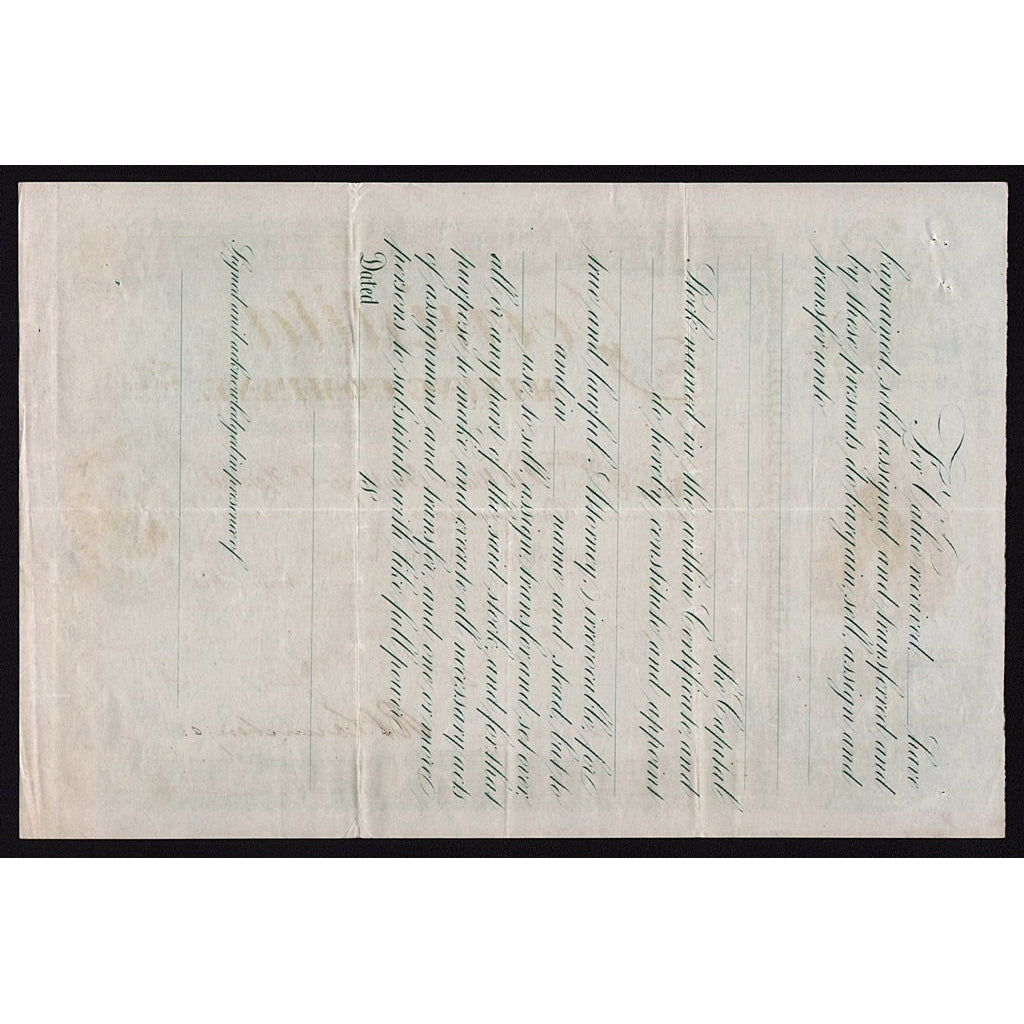 Jocuistita Mining Company (Sinaloa, Mexico) 1882 Stock Certificate