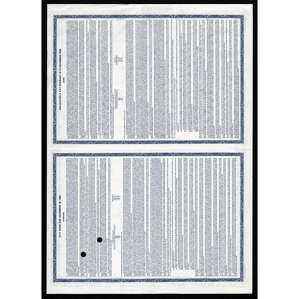 CN Rail - Canadian National Railway Company Stock Bond Certificate