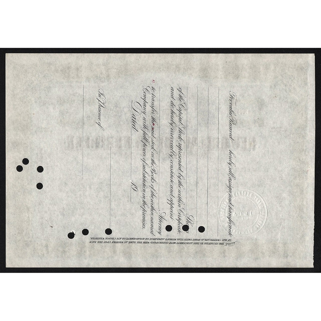 New Orleans Great Northern Railroad Company Stock Certificate