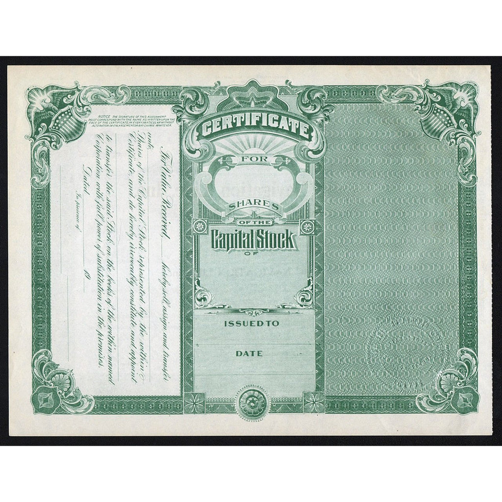 Pacific Navigation Line, Inc. Nevada Stock Certificate