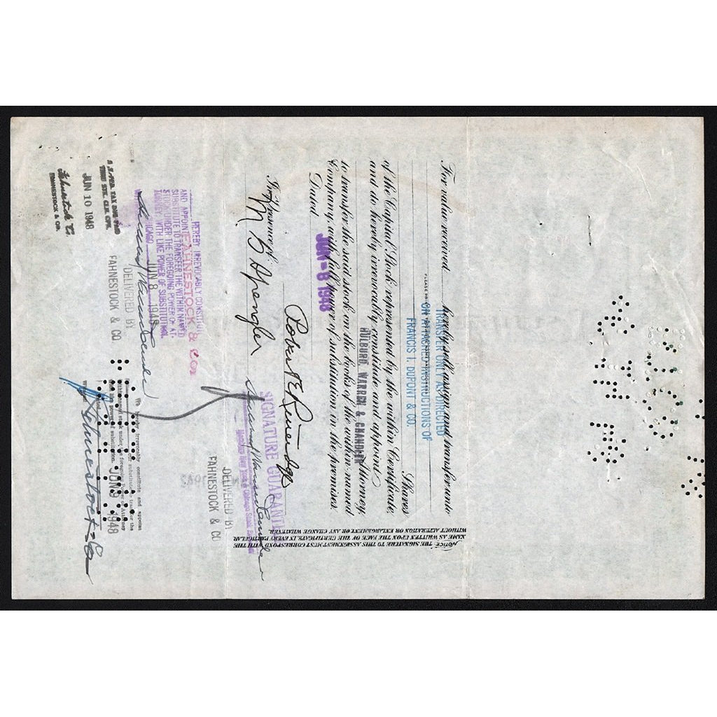 Sutherland Paper Company Michigan Stock Certificate