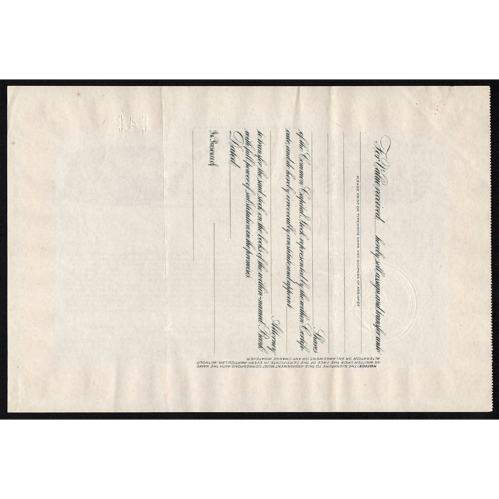 The Kensington National Bank of Philadelphia Stock Certificate
