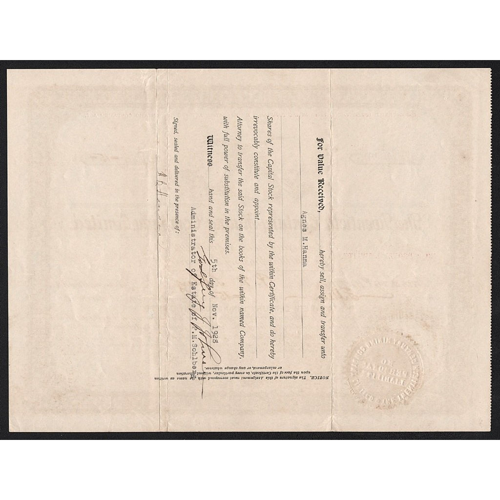 The Twentieth Century Mining Company, Limited (Toronto, Ontario, Canada) 1906 Stock Certificate